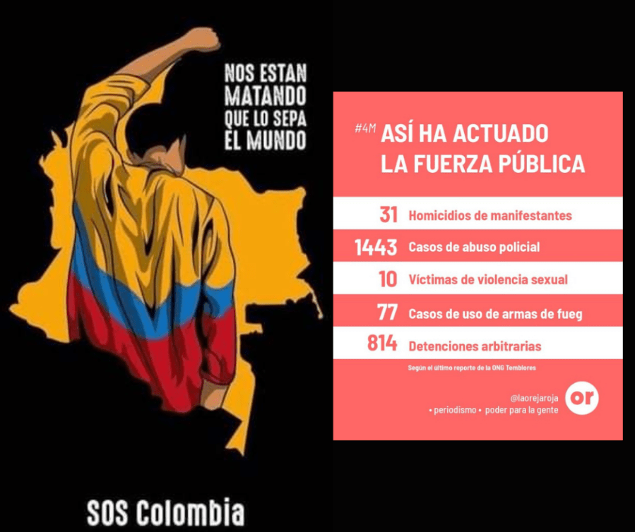 Solidaridad urgente para #Colombia