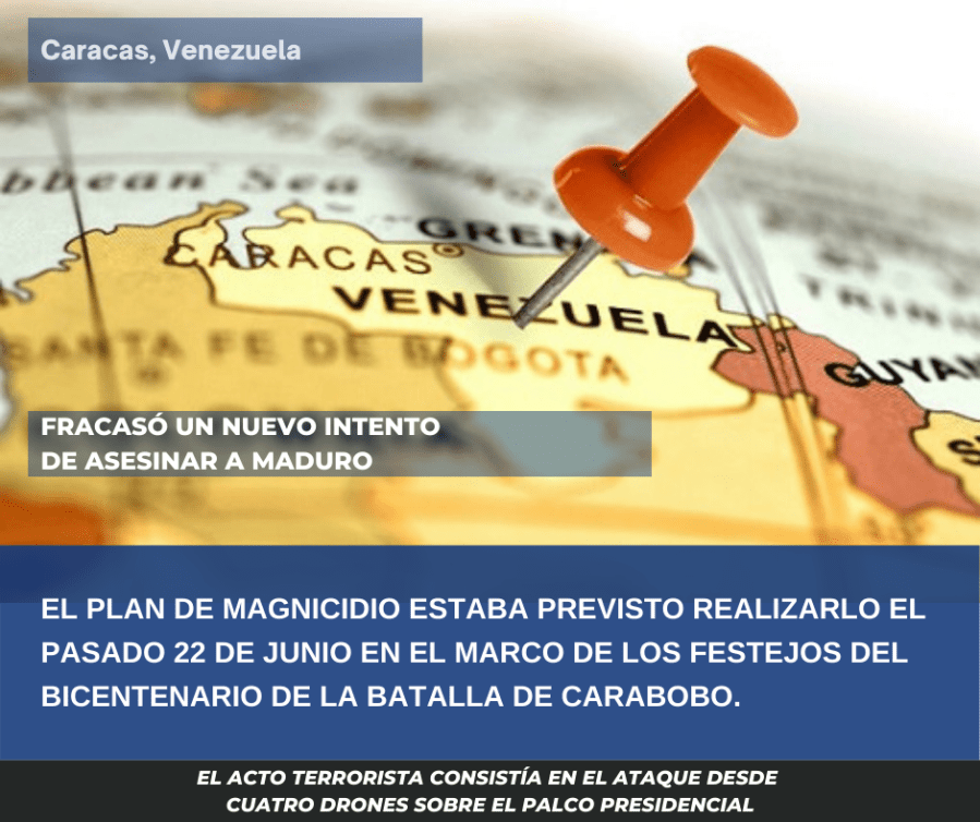 Fracasó un nuevo intento de asesinar a Maduro